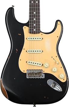 Fender Custom Shop Limited-edition Roasted "Big Head" Stratocaster Relic Electric Guitar - Aged Black