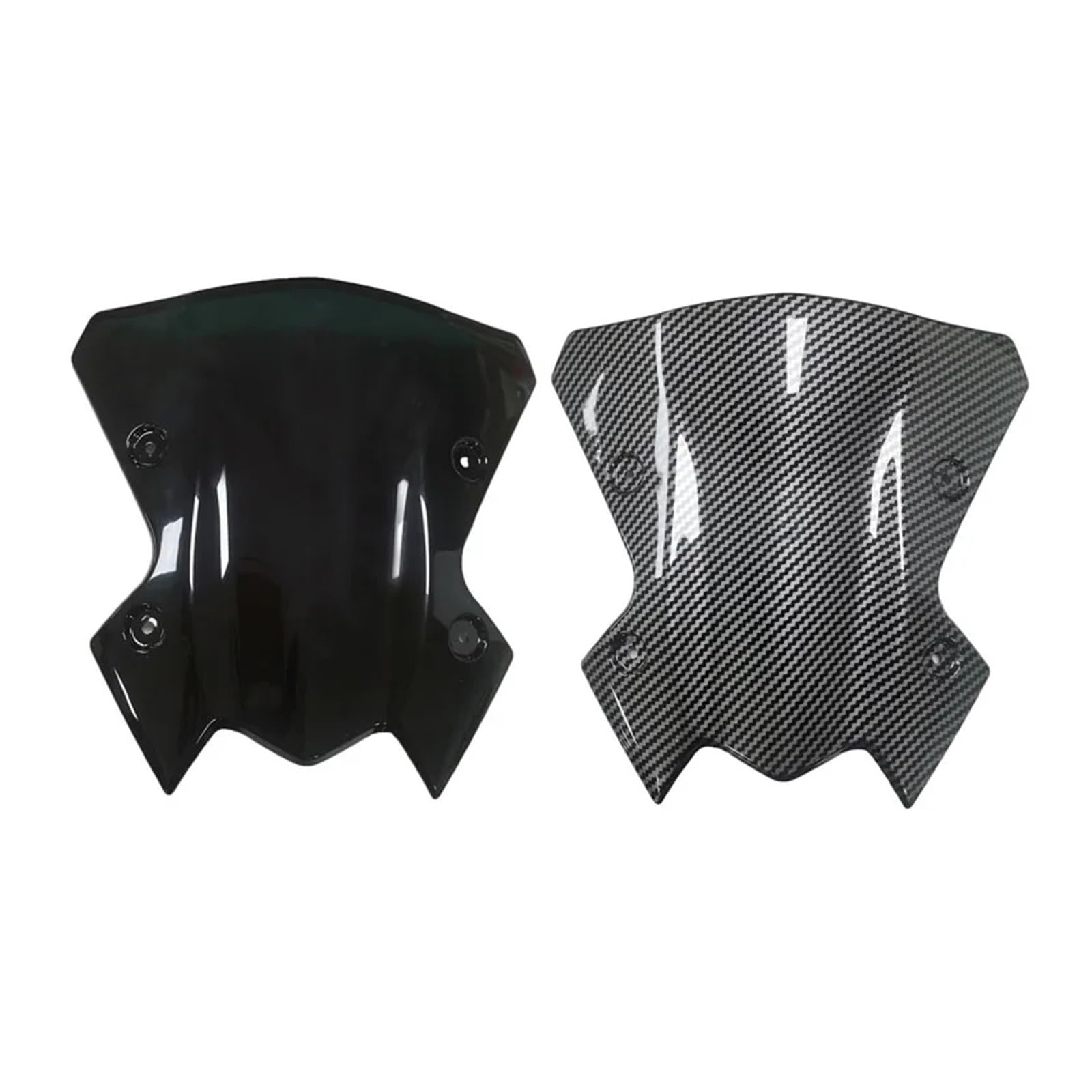 Przednia szyba motocyklowa Szyba Motocyklowa Do Kawasaki Z900 2020-2022 2023 Przednia Plastikowa Osłona Przednia Deflektory Z Włókna Węglowego powietrzadeflektor(Carbon Fiber Look)