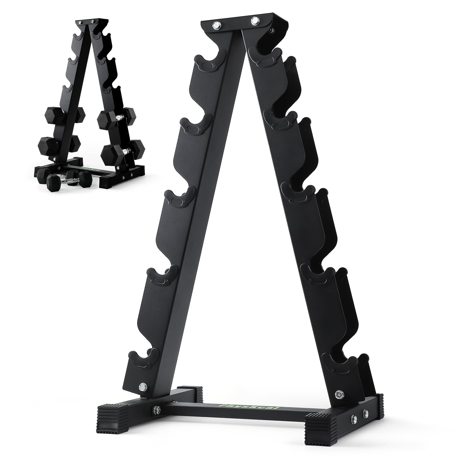 PhysKcal Supporto per manubri, piccolo supporto per manubri, supporto verticale per la palestra a casa