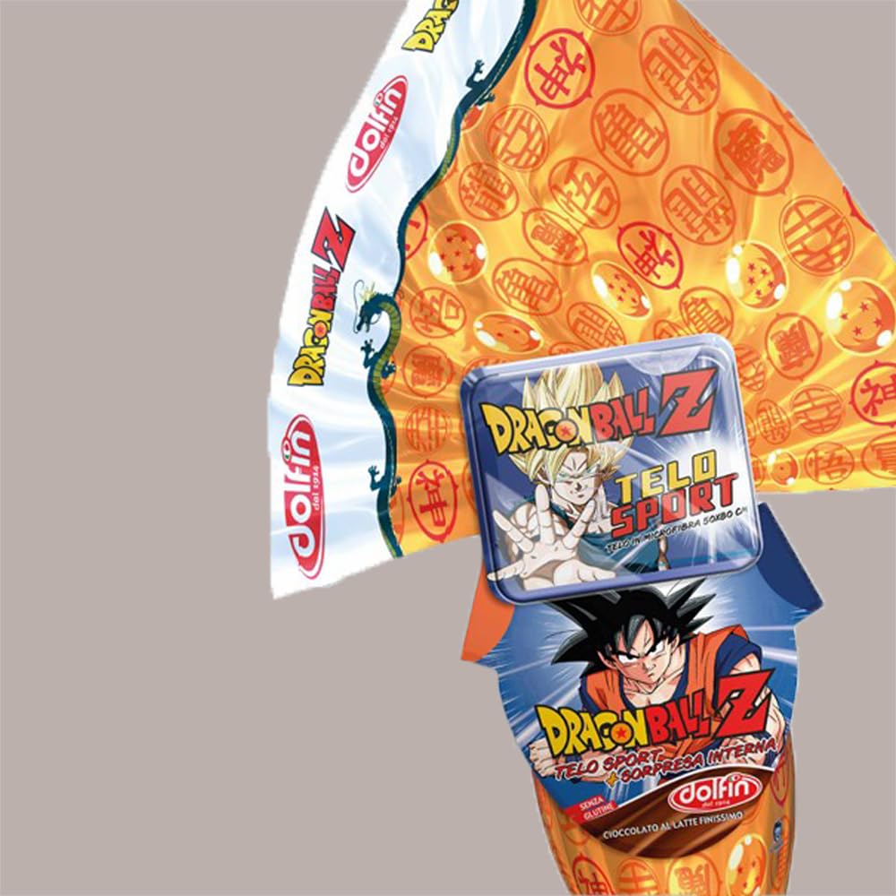 Lucgel Uovo Cioccolato al Latte 320g Dragon Ball con Maxi Sorpresa Esterna