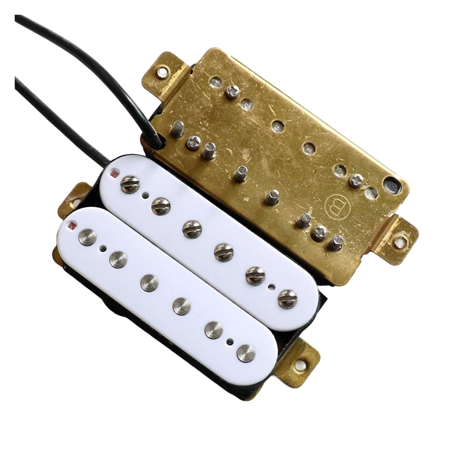 Przetwornik Do Gitary Elektrycznej Picku Do Gitary Humbucker Alnico 5 | Przetwornik gitarowy Humbucking Alnico 5 w kolorze białym z 4 przewodami rozdzielającymi(1pc Bridge)