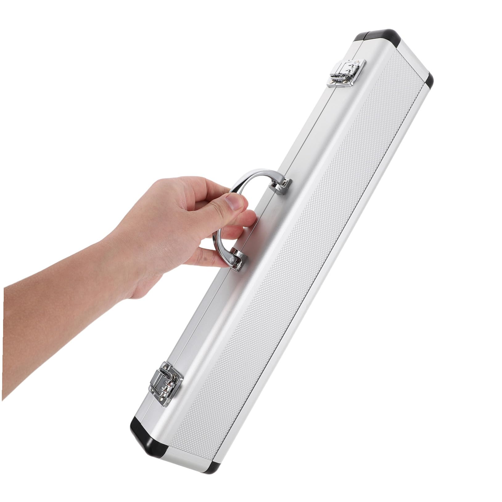 Custodia Rigida per Flauto in Lega di Alluminio con Imbottitura Antiurto e Tecnologia Anti-umidità, Borsa Portatile con Maniglia per Flauto C/d, Custodia da Viaggio per Strumenti
