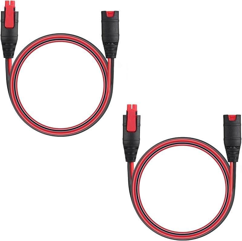 lasuroa 2pcs Battery Charger Extension Cable for NOCO, 10ft/3m GC004 X-Connect Smart Battery Charger Accessories for Genius1/2 G750 G1100 G3500 G7200 and More