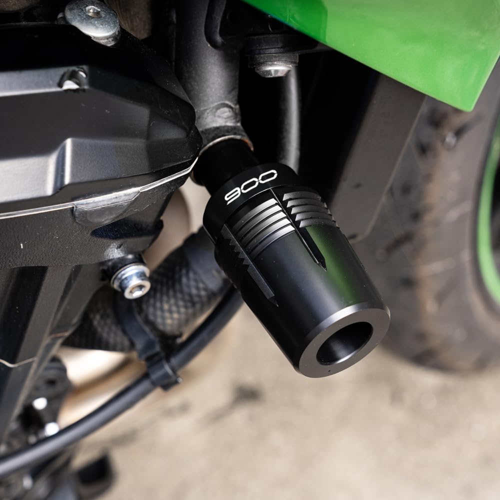 MOWOK Tampones Parachoques Protecciones Anticaída para Moto Accesorios para Kawasaki Z900 RS Z900RS 2017-2023 2024 2025 Protección del Bastidor (Negro)