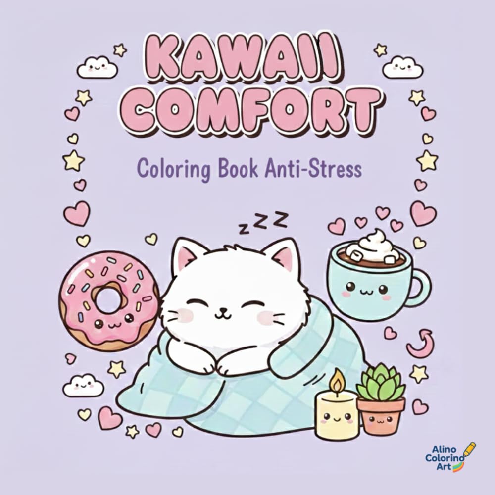 KAWAII COMFORT: Coloring Book Anti-Stress