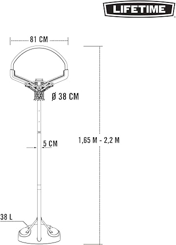 Miniatura 3 de Lifetime Aro de baloncesto portátil juvenil de 32 pulgadas