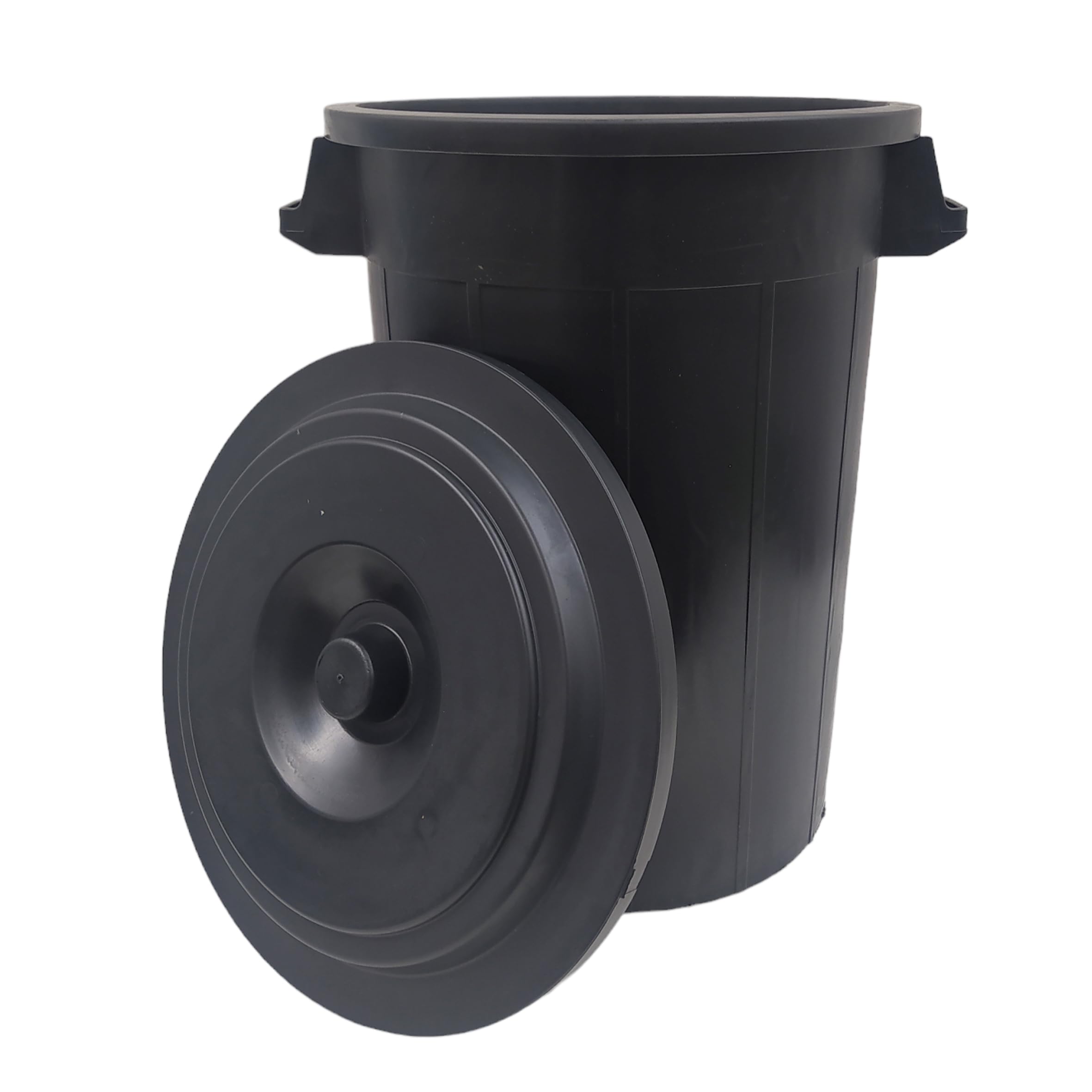 NG NICCOLAI BIDONE PLASTICA NERO VARIE DIMENSIONI CON E SENZA COPERCHIO MADE IN ITALY (120 LITRI CON COPERCHIO)