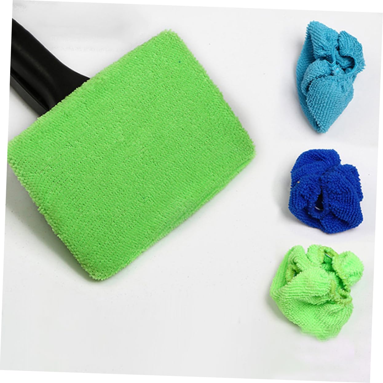 PRETYZOOM 2sets Glasses Cleaner Cloth Car Window Cleaner Wash Cloth Microfiber Cleaning Tools 9pcs*2