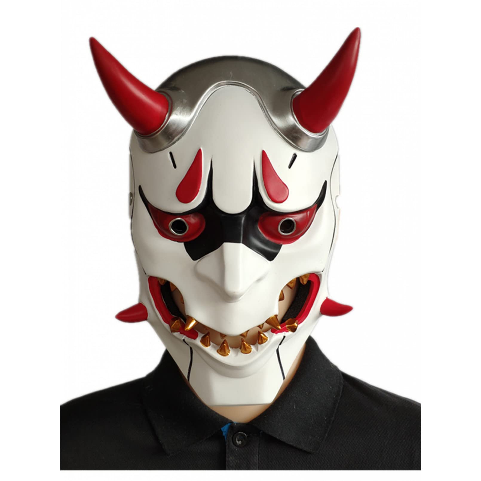 Maska na Halloween, maska ducha, kostium Halloween, demona, maskarada, studniówka, maska, maskarada, maski karnawałowe, impreza anime, artykuły świąteczne