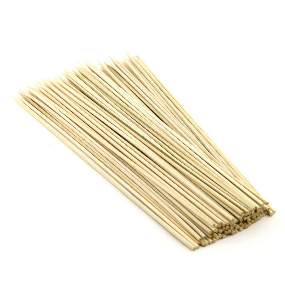 Dharansh - 180 Pcs 8 Inches Long Bamboo Cocktail Party Sticks Kebab Skewers,Long Toothpicks