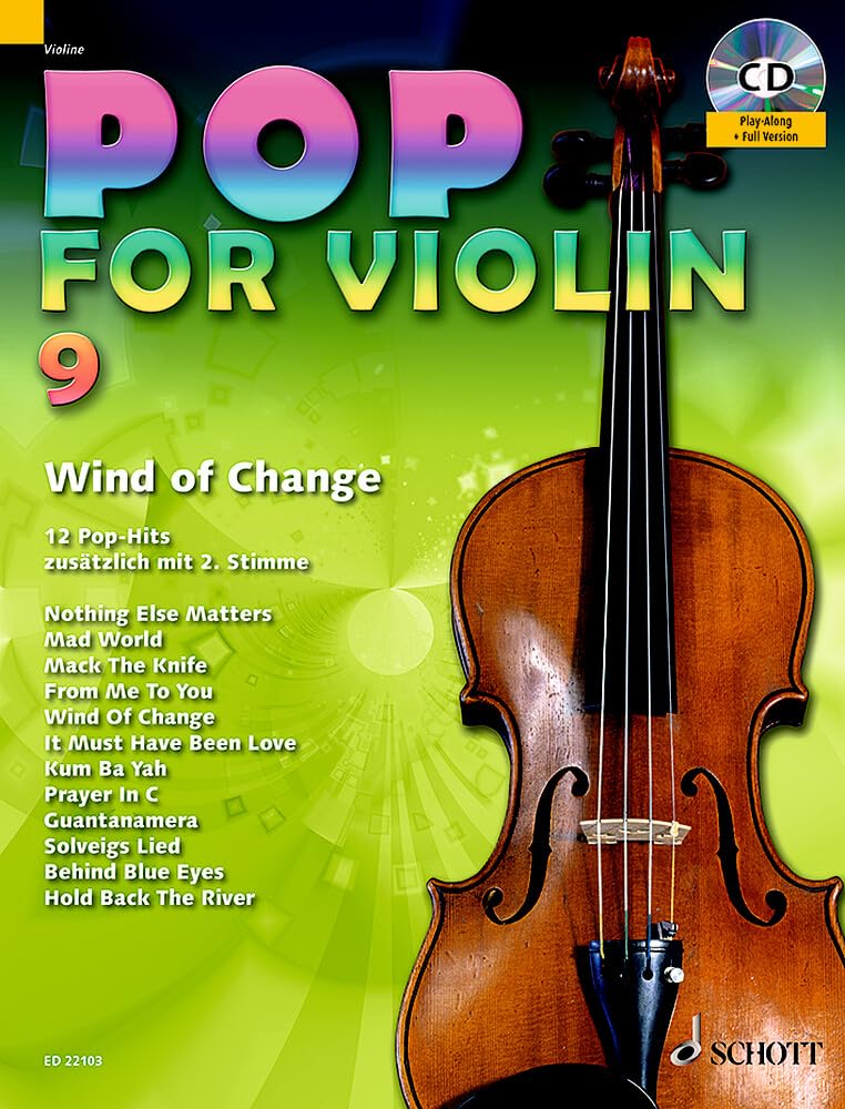 Pop for violin Volume 9 le recueil idéal pour jouer en duo