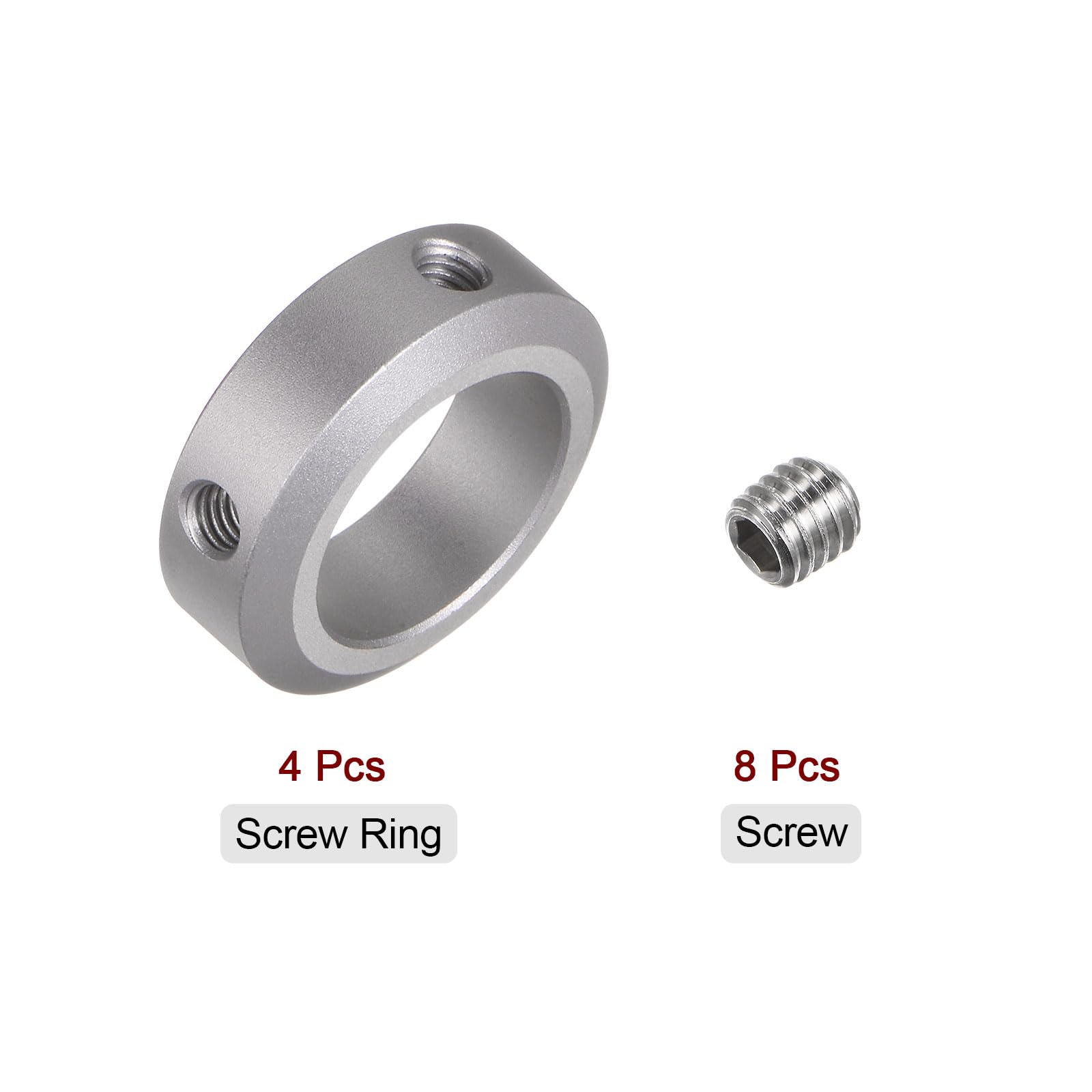 HARFINGTON 4 Stück Schaftmanschetten, 25 mm Bohrung, Aluminiumlegierung, Set Schraube Split Klemmverbinder, 45 mm Außendurchmesser, 12 mm Breite, für Schubkarrenachse, Getriebebaugruppen HARFINGTON 4 Stück Schaftmanschetten, 25 mm Bohrung, Aluminiumlegierung, Set Schraube Split Klemmverbinder, 45 mm Außendurchmesser, 12 mm Breite, für Schubkarrenachse, Getriebebaugruppen