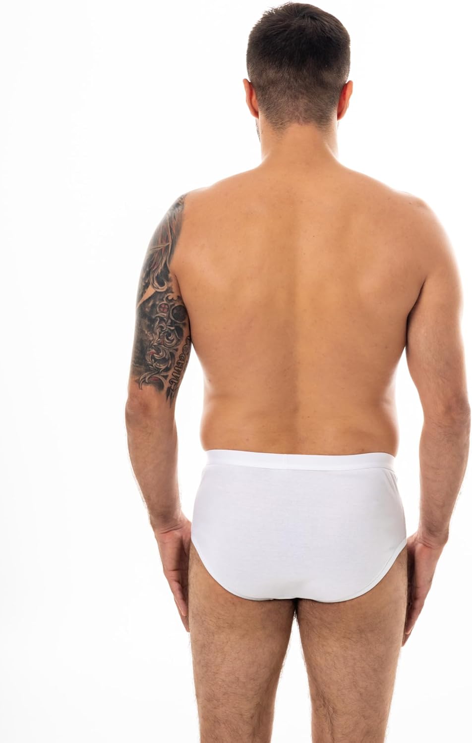 ORGANICKID Men’s 100% Organic Cotton Soft Breathable Low Rise No Fly Tag Free Briefs, Pack of 2 - Image 4