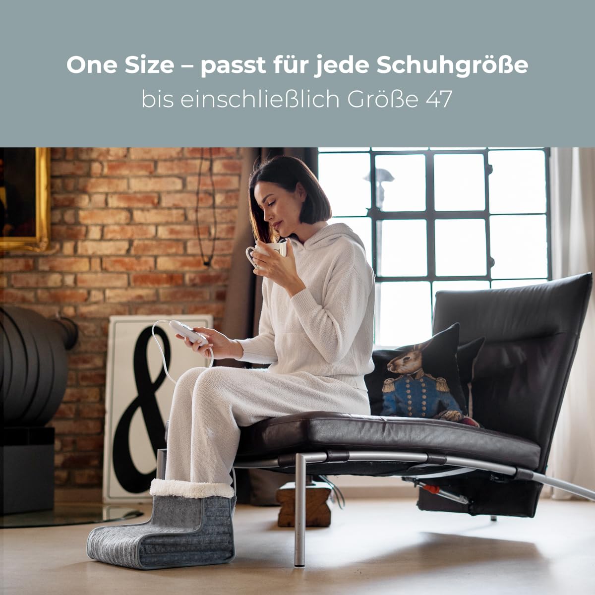 ProfiCare® elektrischer Fußwärmer | Schnellaufheizung | für alle Schuhgrößen geeignet | Fusswärmer mit Abschaltautomatik | elektronischer Fußwärmer mit 3 Temperaturstufen | One-Size | PC-FW 3058