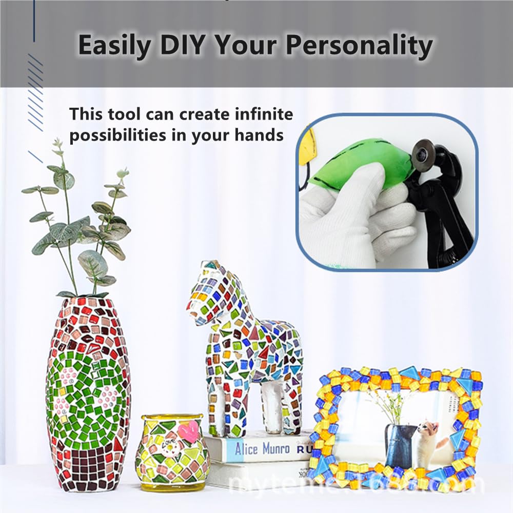 Tile Nipper & Cutter - 8 Inch Glass Mosaic Tool -6 Tile Nipper & Cutter - 8 Inch Glass Mosaic Tool -6