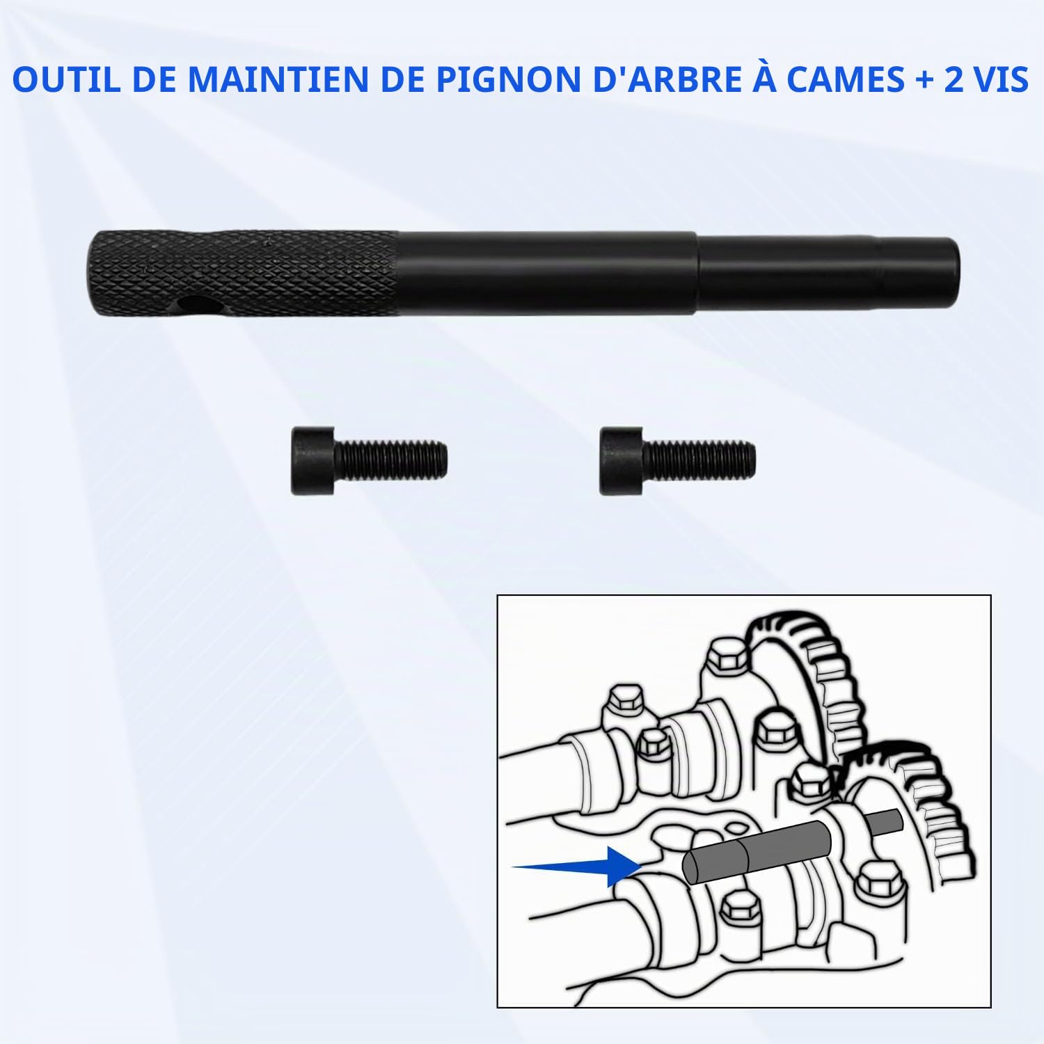 ZKTOOL Kit d'Outils de Verrouillage d'Alignement du Moteur Diesel Compatible avec Opel 1.6 Cdti, Outils de Calage de l'arbre à Cames et de la Chaîne de Distribution du Moteur, OEM KM 6130 KM 6349
