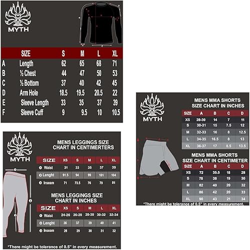 Miniatura 2 de Myth MMA Grappling Jiu Jitsu Wear MMA Rash Guards BJJ Leggings No Gi Shorts Set