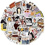 Classic Tv Friends Stickers for Adult Water Bottle, Cute Waterproof Laptop Computer Skateboard Bicycle Luggage Guitar Travel Case Bike Teen Girl Decal (Friends TV)