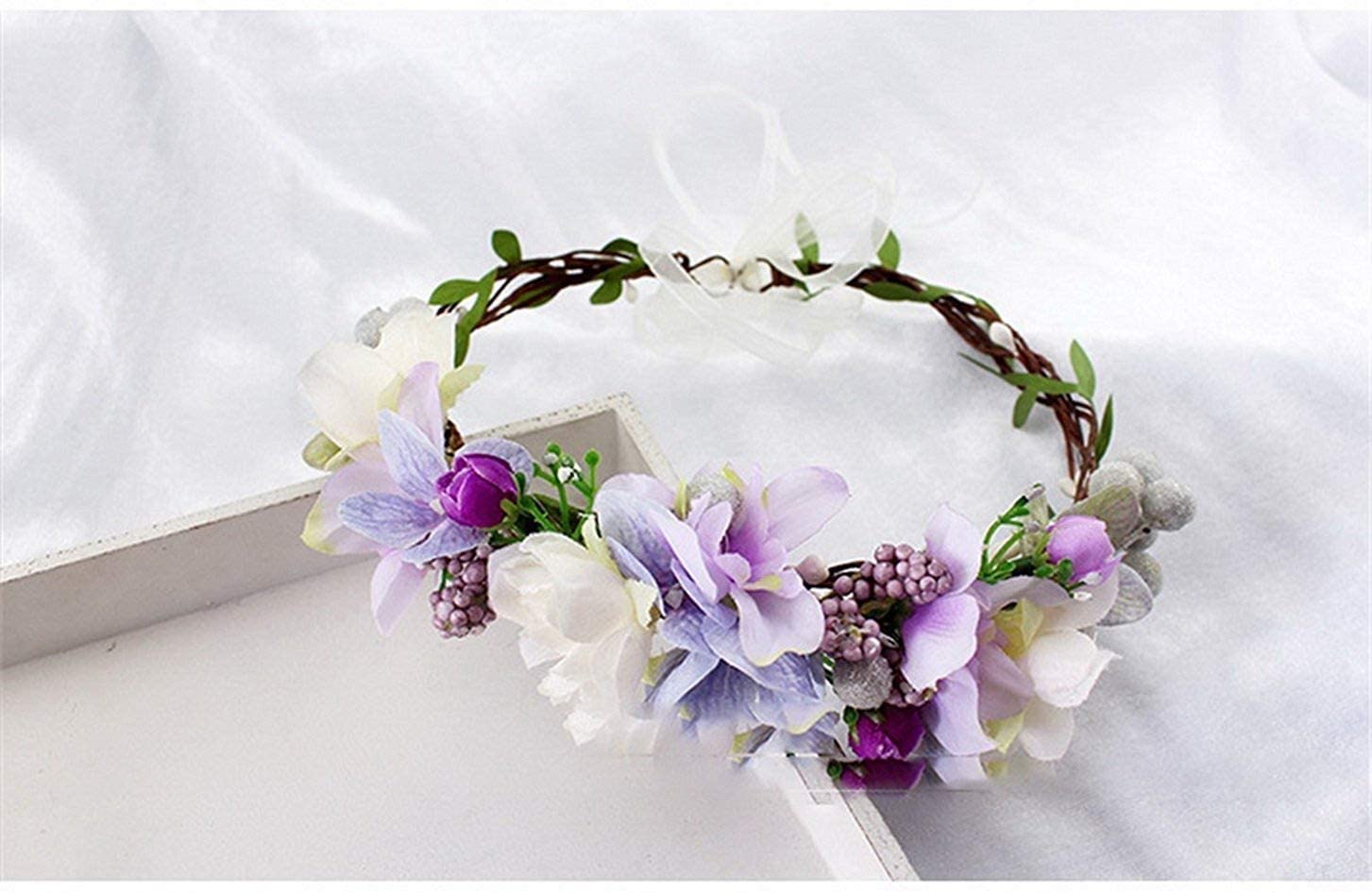 Moda Flor Floral Diademas DIEADAS PAIZACIONES HISTORIALES DIRECTORES for Mujeres for Las Mujeres DE Novia Nombres DE Pelo DE Pelo DE NOVIALES Accesorios
