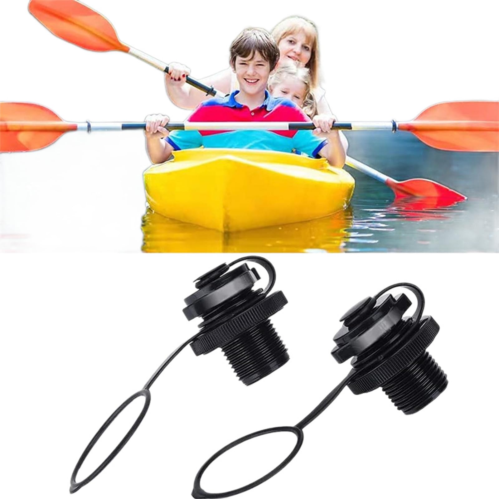 3 Stücke Schlauchboot Ventil Kajak Ventil Aufblasbare Luftventil,Ersatz Schraube Luftventil für Luftbett,Fischerboote,Floß Pool