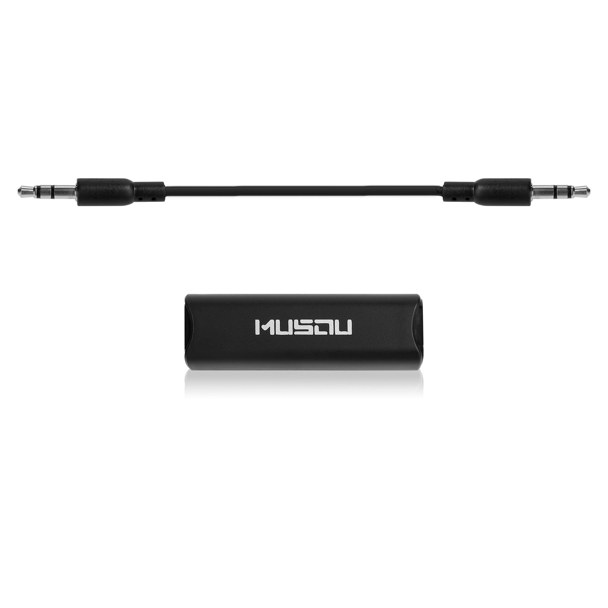 Musou Ground Loop Noise Isolator 3.5mm Audio Cable for Car Stereo Systems/Home Audio Systems/Bluetooth Adapter Receiver/Built-in AUX Cable