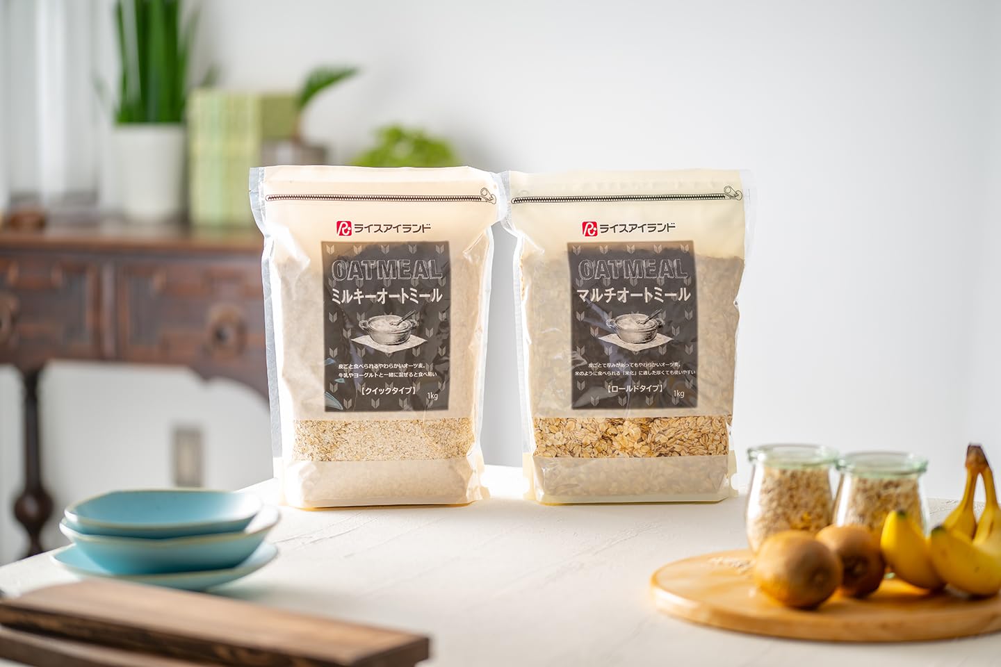 Amazon.co.jp: 【お徳用】マルチオートミール1kg×6袋 粒が大きい