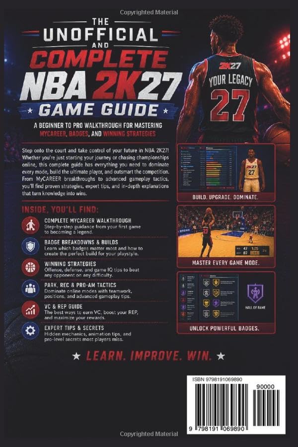 The Unofficial and Complete NBA 2K27 Game Guide: A Beginner to Pro Walkthrough for Mastering MyCareer, Badges, and Winning Strategies image 3