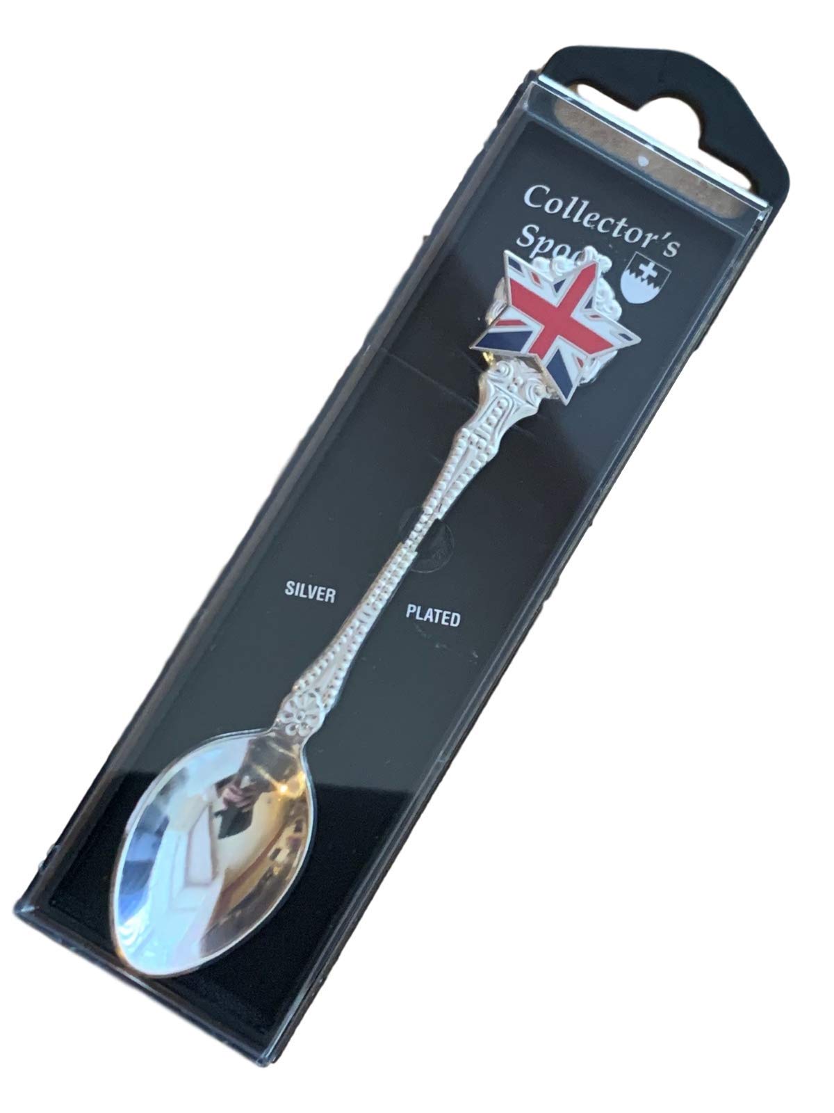 Emblems-Gifts Union Jack Brexit Star (T1304) Enamel Crested Silver Plated Souvenir Spoon