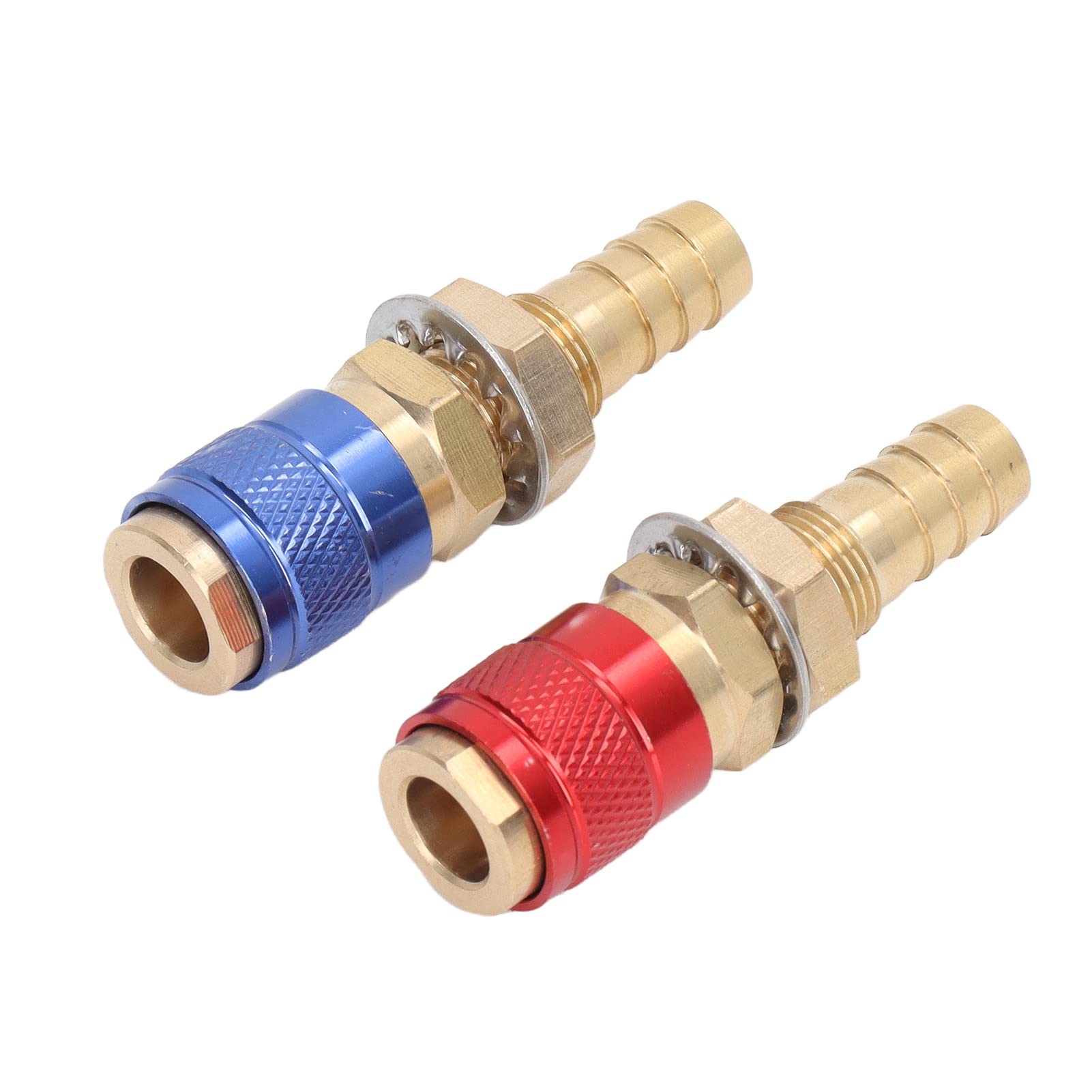 Raccord Rapide Refroidi à L'eau et Adaptateur de Gaz, Connecteur Rapide en Laiton pour Torche de Soudage PTA DB MIG TIG(10mm)