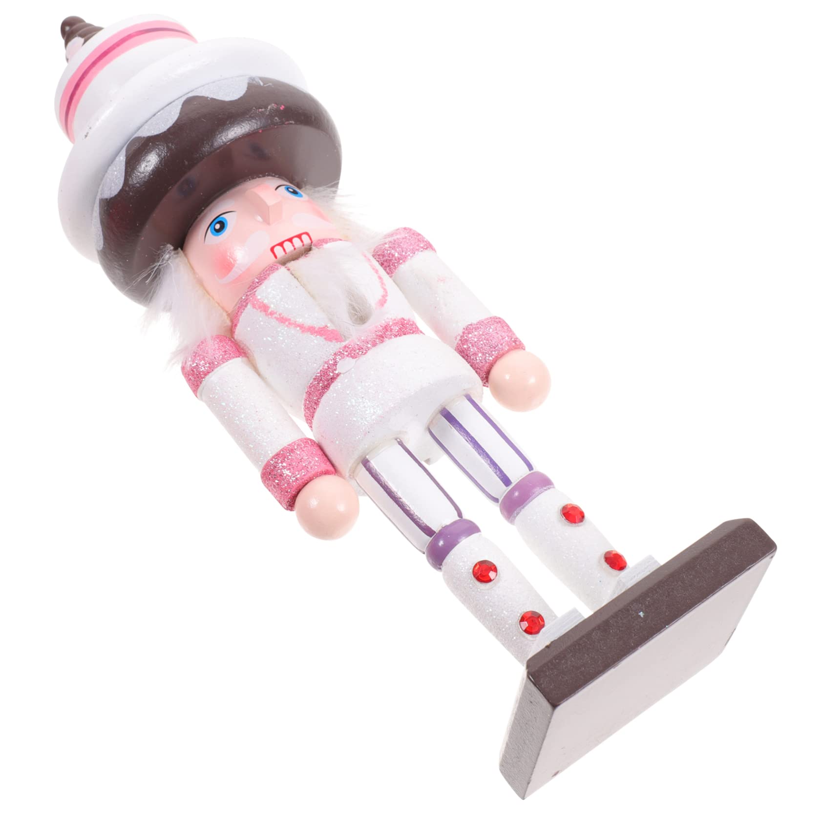 PRETYZOOM 5 Pièces Marionnettes Casse-Noisette Decoration Noel Decoration de Noel Casse-Noix de Jouets d'extérieur décor Jouet Casse-Noisette Ornement de Casse-Noisette de gâteau