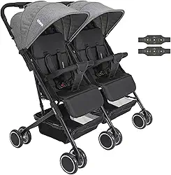 Carrinho Kiddo para Gemeos Duplo Mascote Grafite