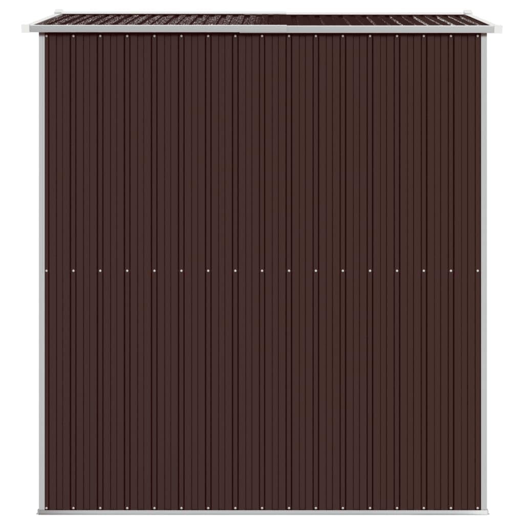 Générique Abri de Jardin Marron foncé 192x191x223 cm Acier galvanisé,Maison & Jardin,Pelouses & Jardins,Vie en extérieur,Structures extérieures,Cabanes & abris de Jardin,3147460