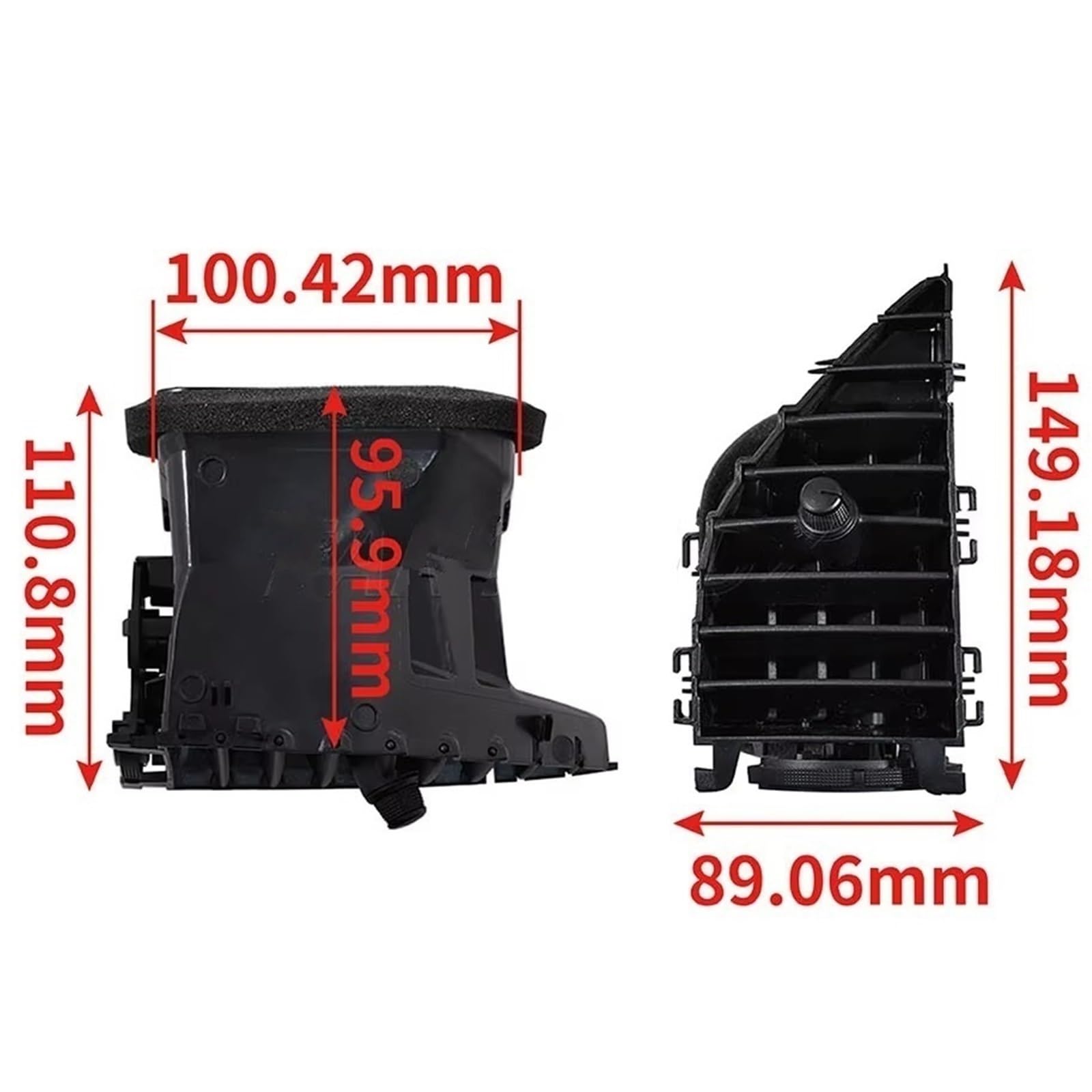 Bocchetta Aria Compatibile Con Mercedes Per Vito 2017 2018 2019 2020 2021 2022 2023 Climatizzatore Per Cruscotto Anteriore Dell'auto OEM: A4478300654