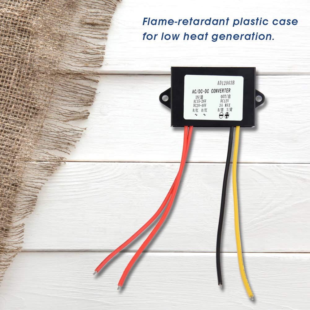 Convertitore AC 24V A DC 12V 3A 36W - Trasformatore Per Auto Audio E Impianti Elettrici - Foto 9