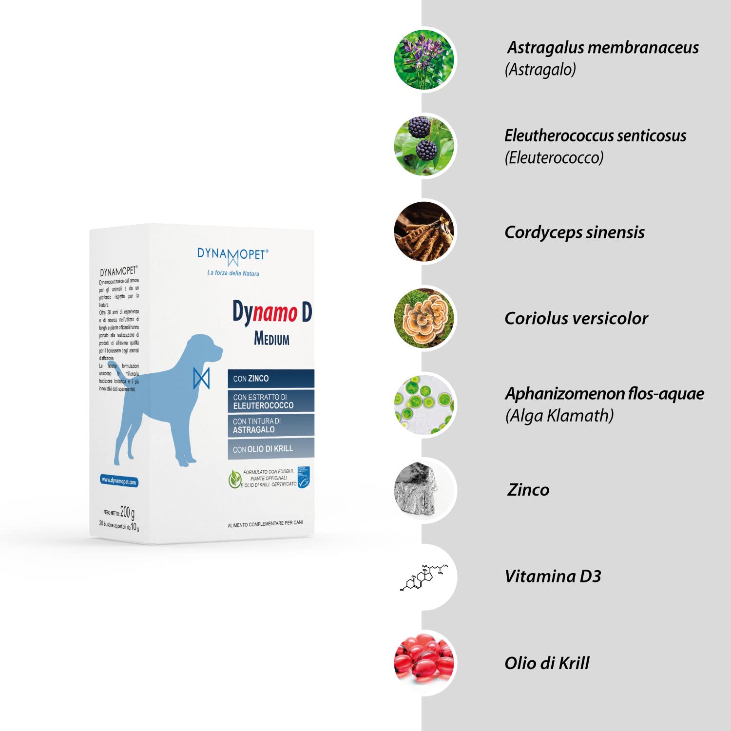 DìDermo Medium - Integratore Per Mantello Cane, 20 Bustine Da 10g, Con Biotina E Olio Di Krill - Foto 6
