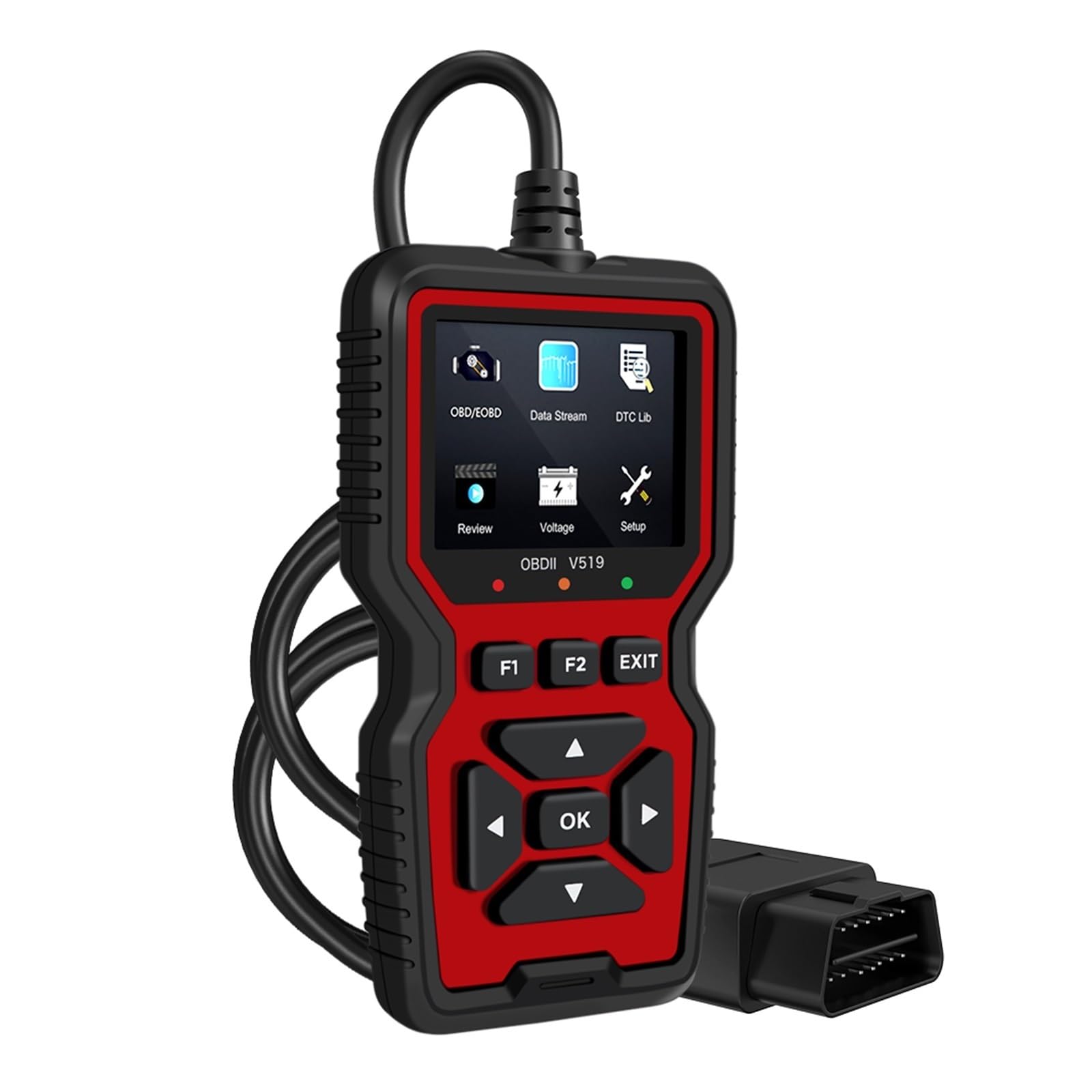 Czytnik kodów, V519OBD2 Skaner Kod Czytnik Diagnostyka Usterek Samochodowych Instrument Odczyt Danych Silnika Narzędzia Diagnostyczne Samochodowe OBD 2 do sprawdzania silnika samochodu