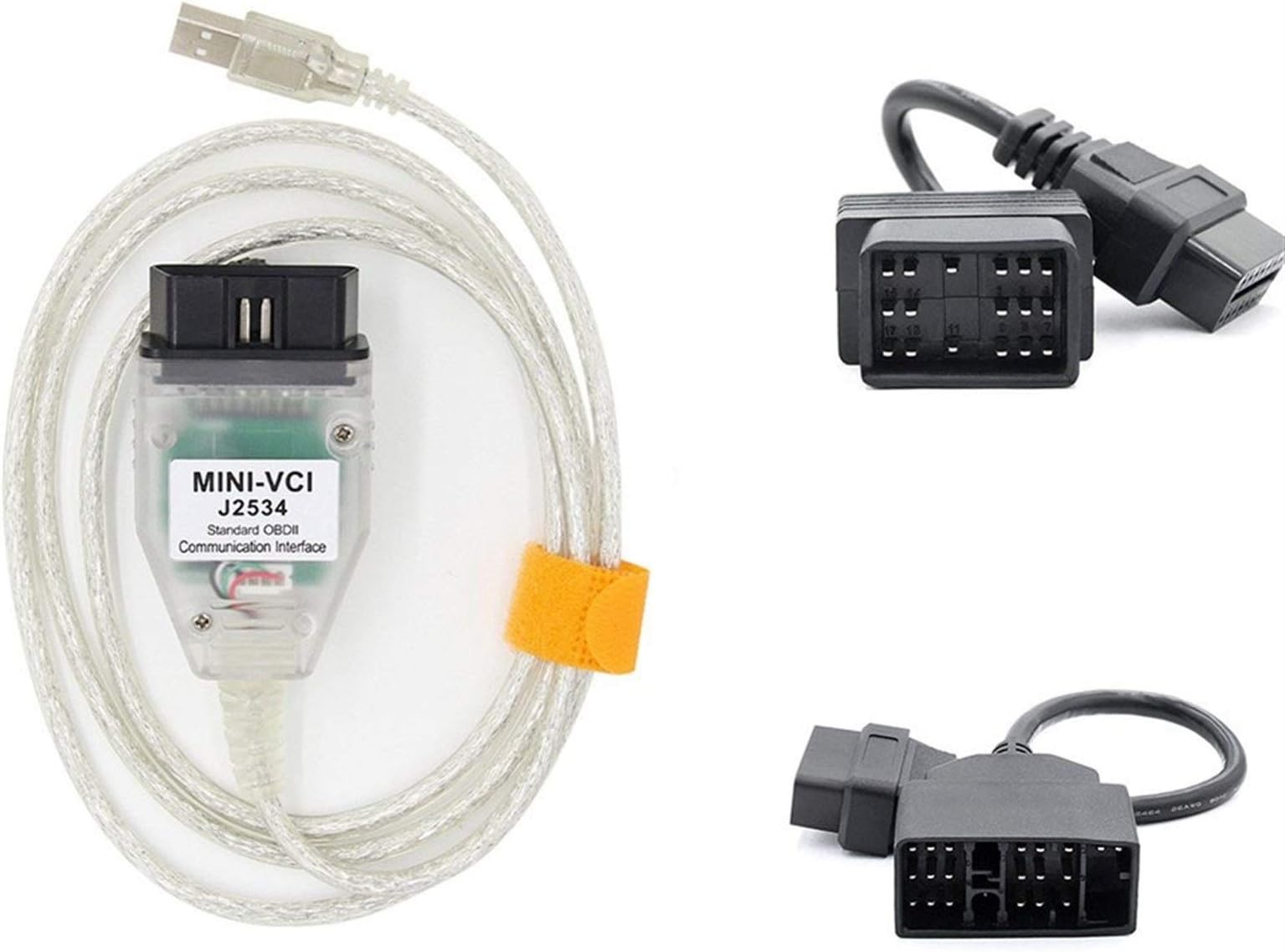 GHQERTYFor -ni Vci TIS Techstream V15.00.028 Minivci FTDI For J2534 OBD OBD2 Car Diagnostic Auto Scanner Tool -ni-VCI Cable (Color : FT232RL 17 Pin) (Color : 17 Pin and 22 Pin)