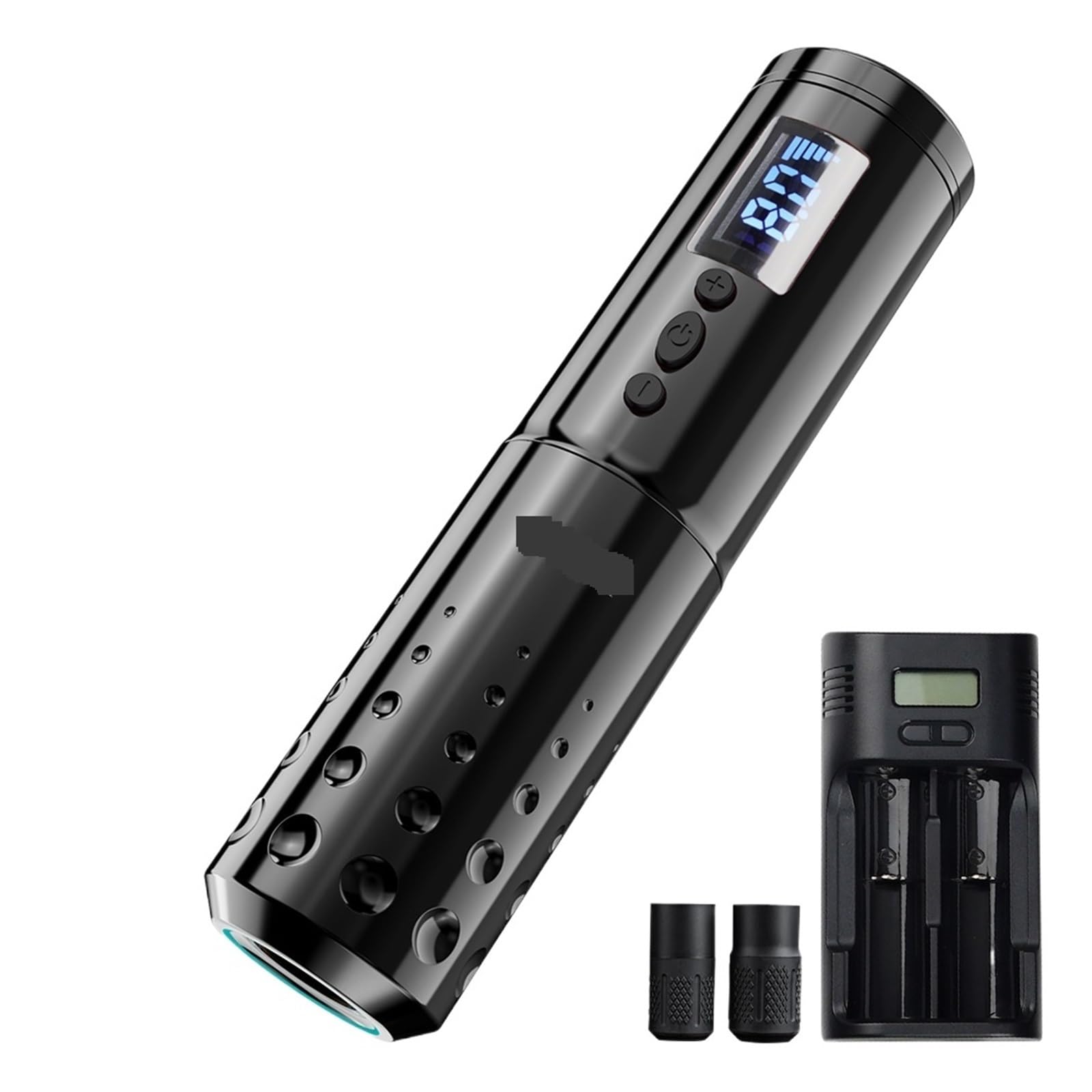 Macchina For Trucco Permanente Con Display A LED For Penna Rotativa For A Batteria Senza Fili For Tatuatore Operazioni Tatuaggio Semplici Fluide(Mast Lancer-Black)