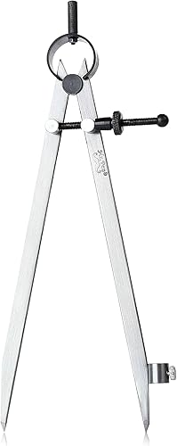 Mr. Pen - Brújula profesional con cerradura, 8 pulgadas, brújula de lápiz, brújula para carpintería, brújula para geometría, divisor de alas, dibujo