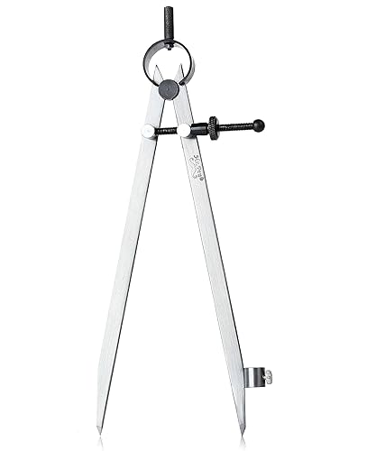 Mr. Pen - Brújula profesional con cerradura, 8 pulgadas, brújula de lápiz, brújula para carpintería, brújula para geometría, divisor de alas, dibujo