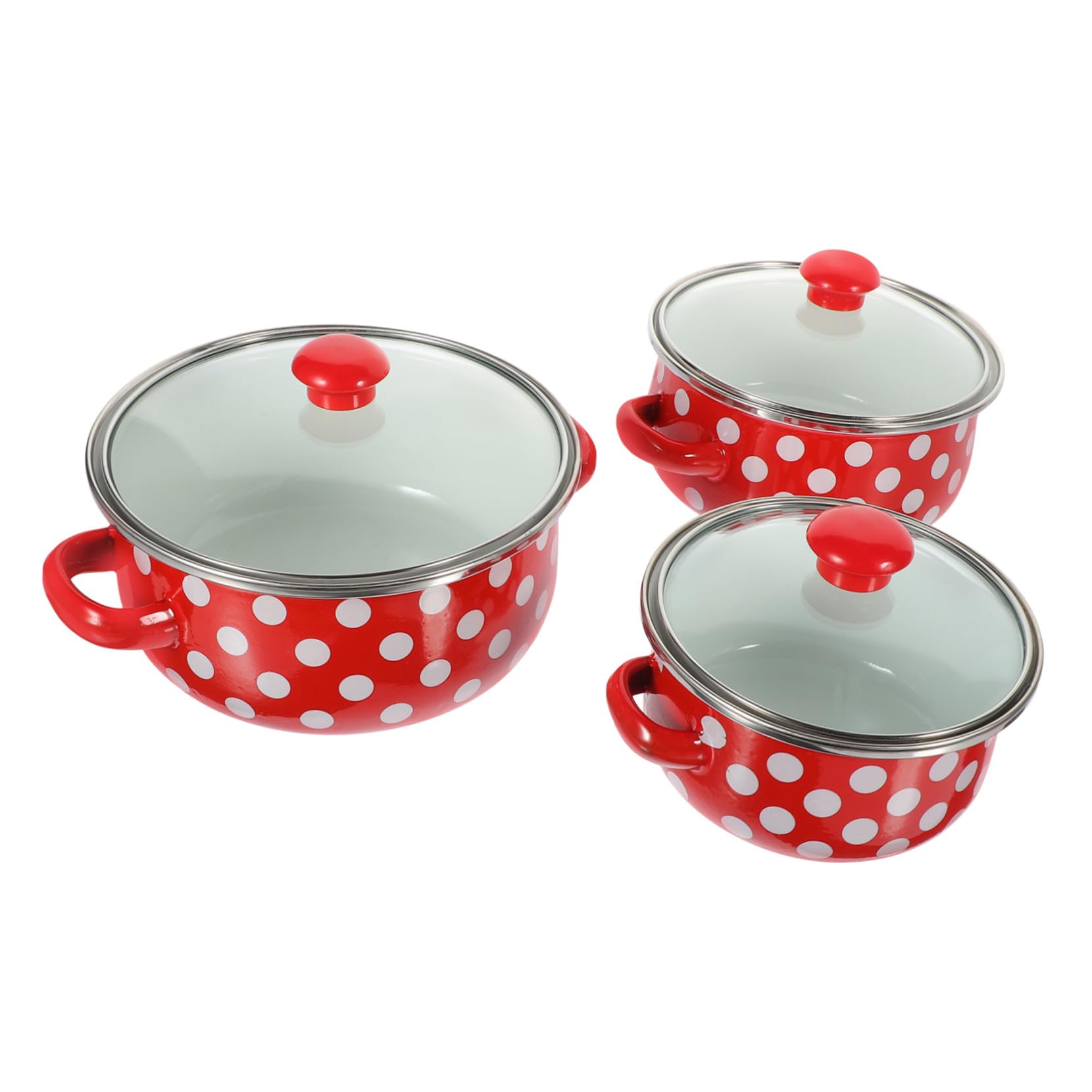 Casserole à soupe compacte TEHAUX mini marmite émaillée durable