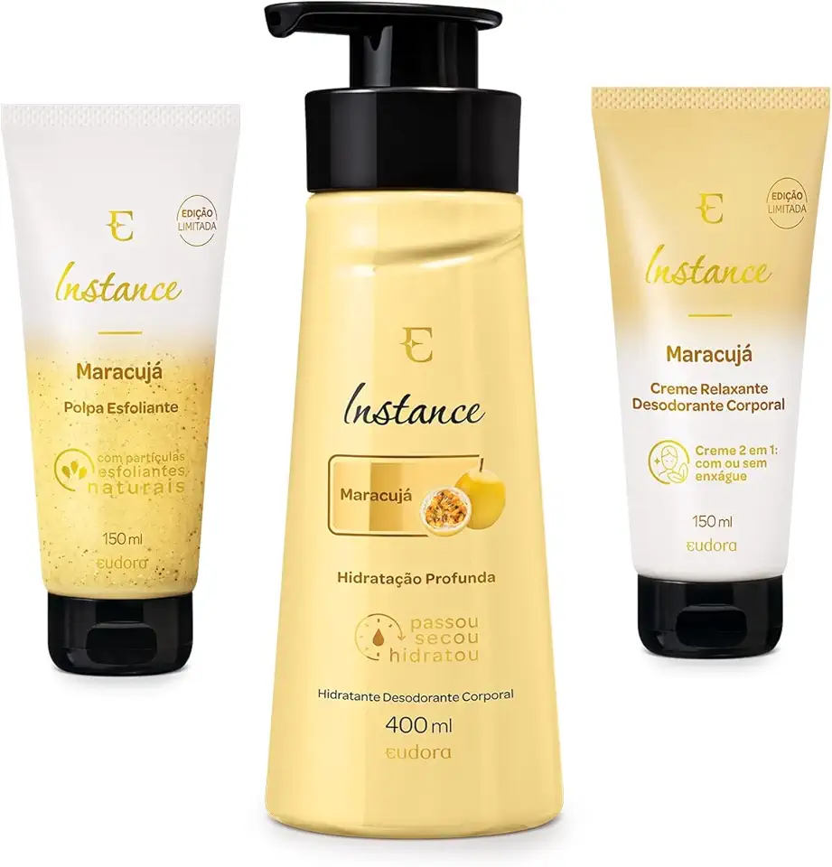 Kit Maracujá Eudora para pele hidratada e renovada