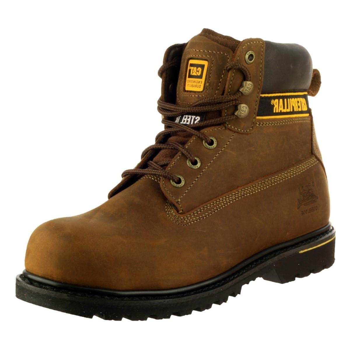 Caterpillar Men's Brown Holton Safety Boots - 13 Uk