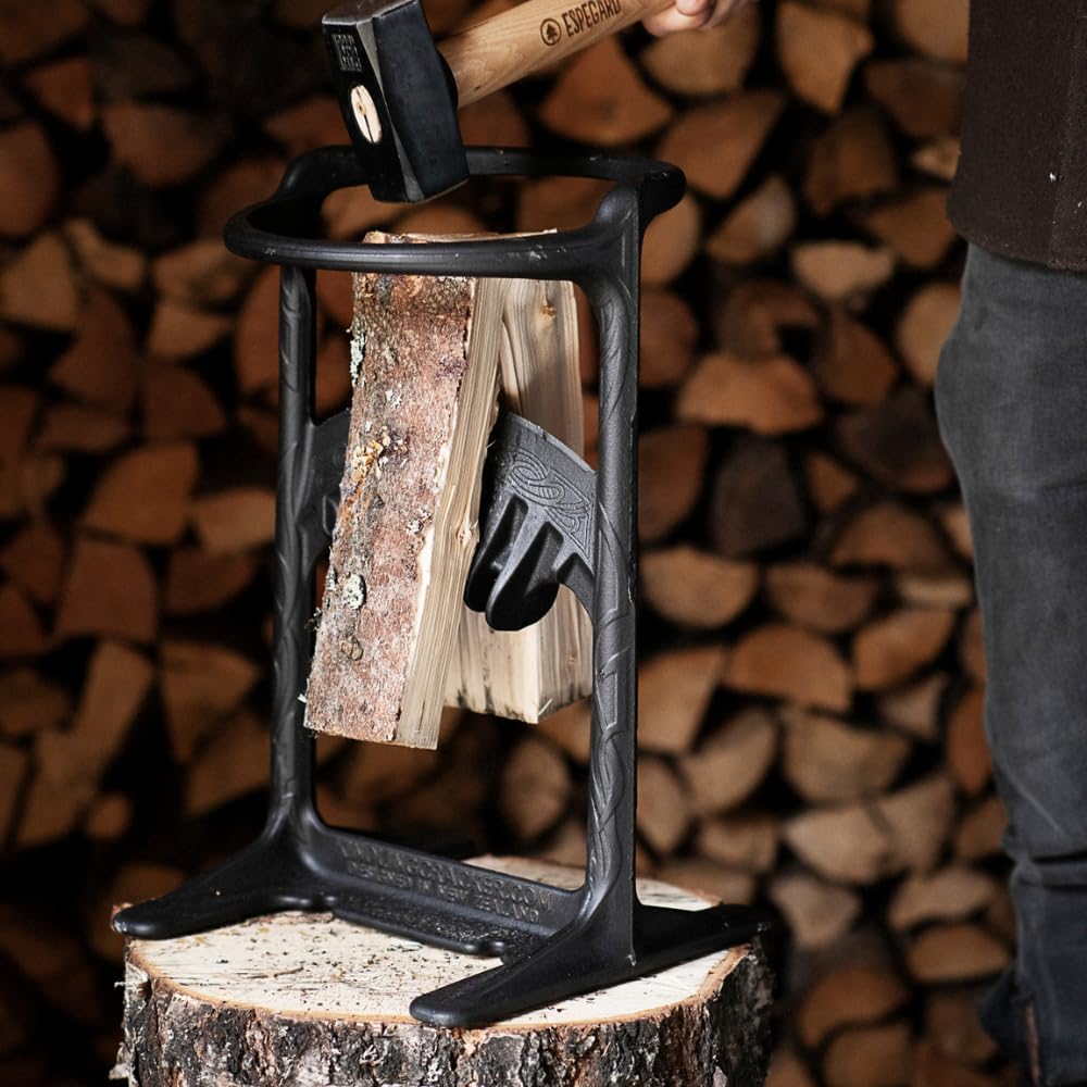 Fandango Kindling Cracker King Premium Bundle - fendeur de buche Manuel sécurisé avec Masse, Housse et Allume-feu - Log Splitter Robuste pour Bois de Chauffage, cheminée, Barbecue, Four à Pizza