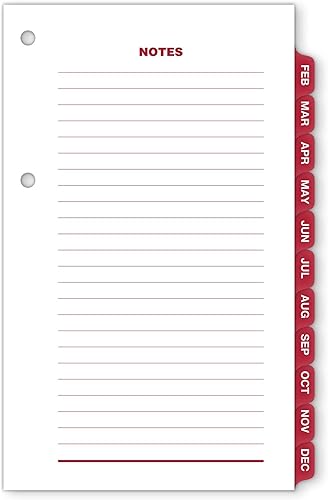 Miniatura 7 de AT-A-GLANCE Recambio de calendario de escritorio diario 2023, 3-12 x 6 pulgadas, hojas sueltas, pestañas mensuales (E717T50)