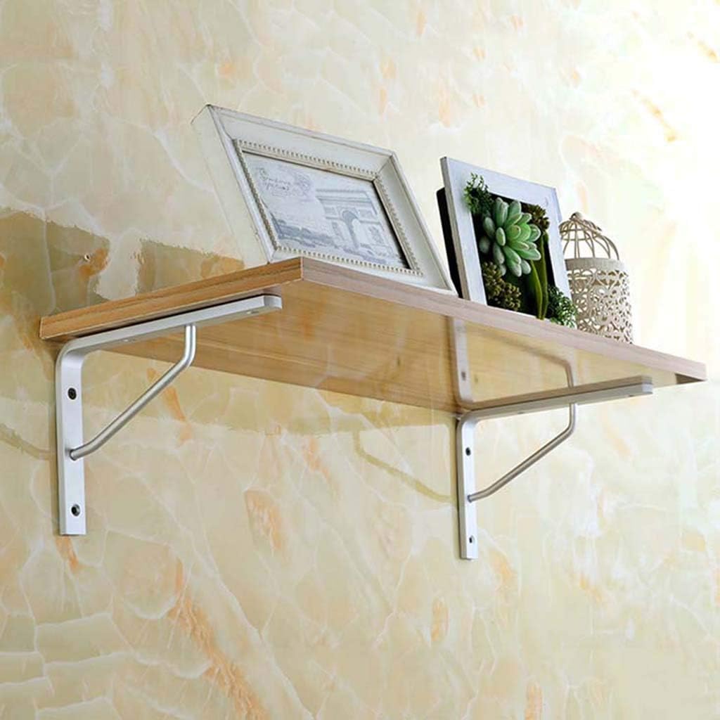 Aluminum Alloy Shelf Bracket Triangle Corner Brace Shelf Support Wall Hanging with Screws, Load-Bearing Wall Shelf Bookcase Partition Bracket (Multiple Sizes Round Edge)