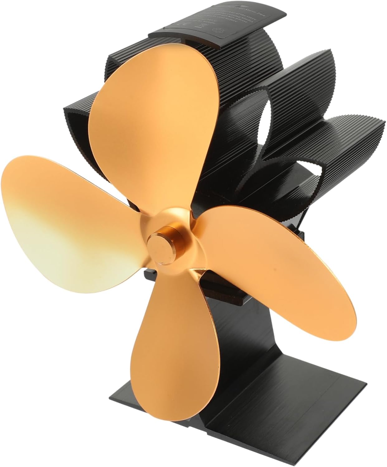 MERRYHAPY Fireplace Fan Stove Heat-powered Fan Silent Warm Air Blower Overheat Protection Energy Efficient
