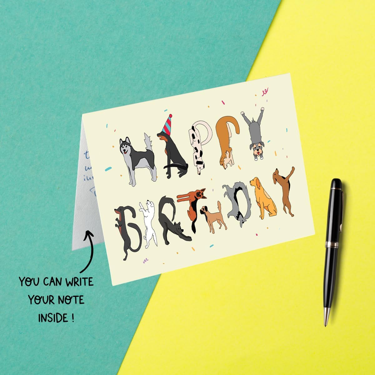 Cheerin Happy Birthday Card - Funny Birthday Card - Sweetest Day Card - Humourous Greeting Card - Hilarious Gag Gift (Dog) - Image 3