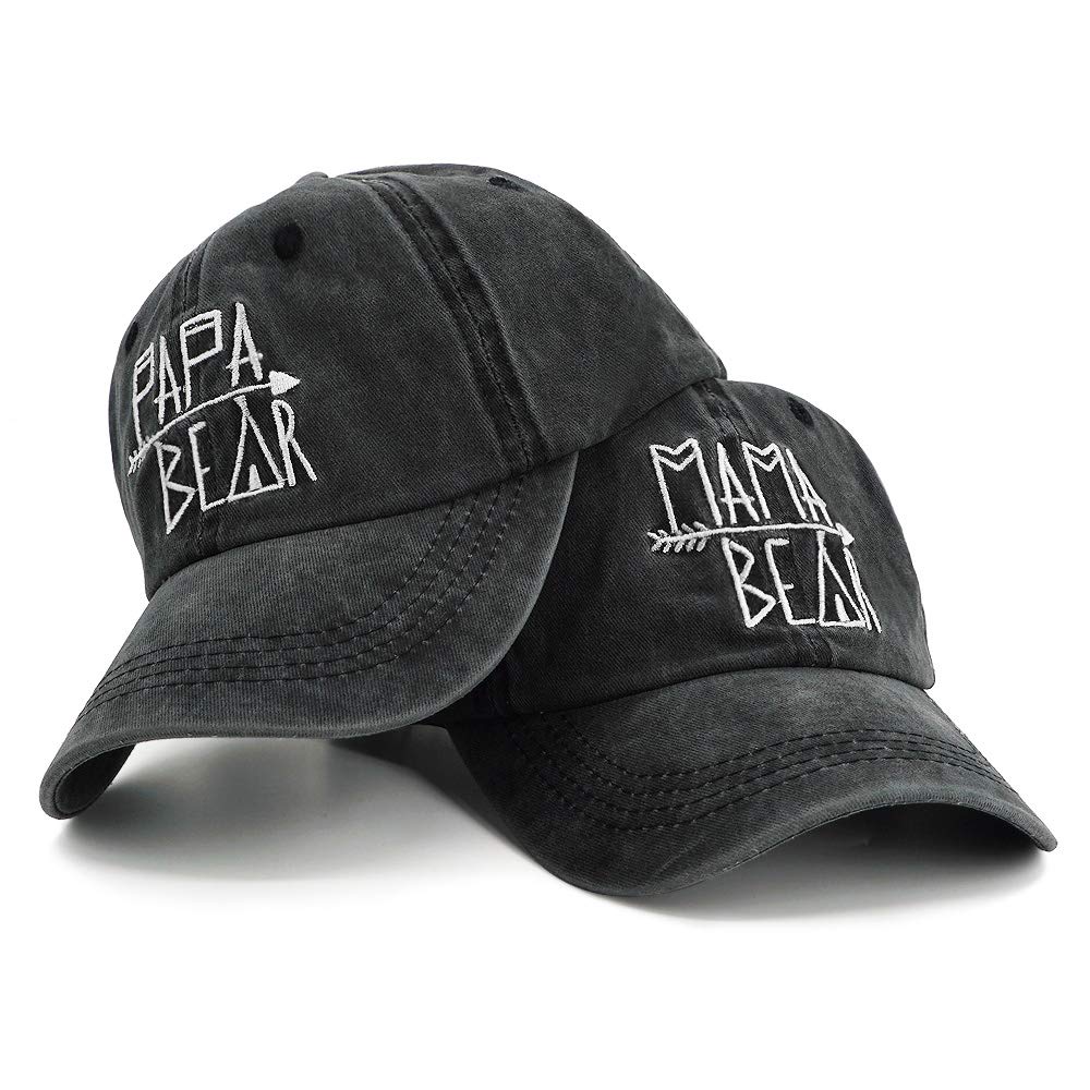 PopCrew™ Mom & Dad Hat | Funny Embroidered Adjustable Baseball Cap Gift for Couples Parents