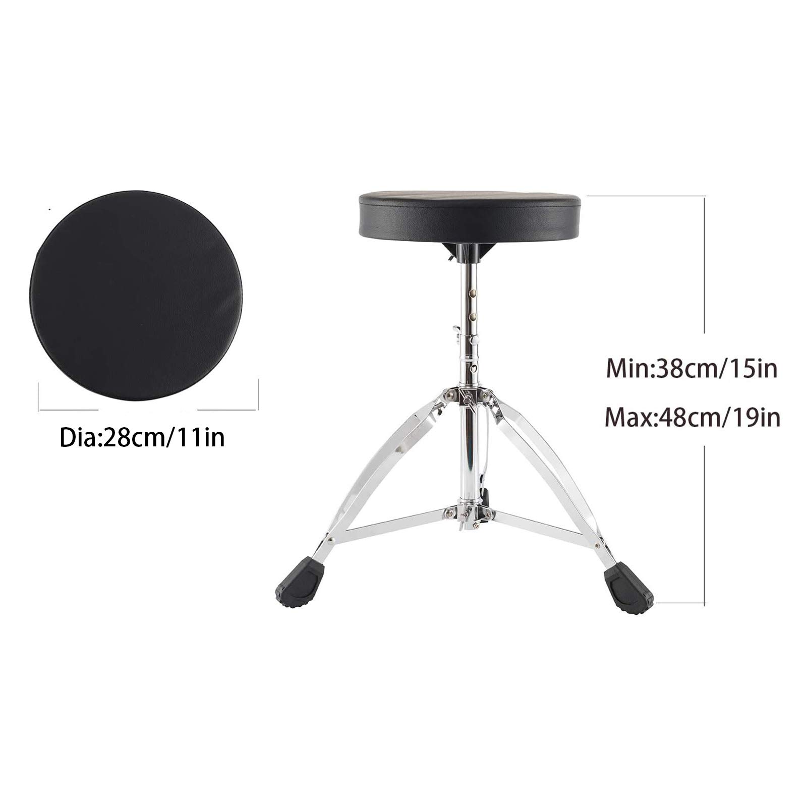 驚きの価格が実現 特別価格Drum Throne Universal Height Adjustable Stool, Tripod Por